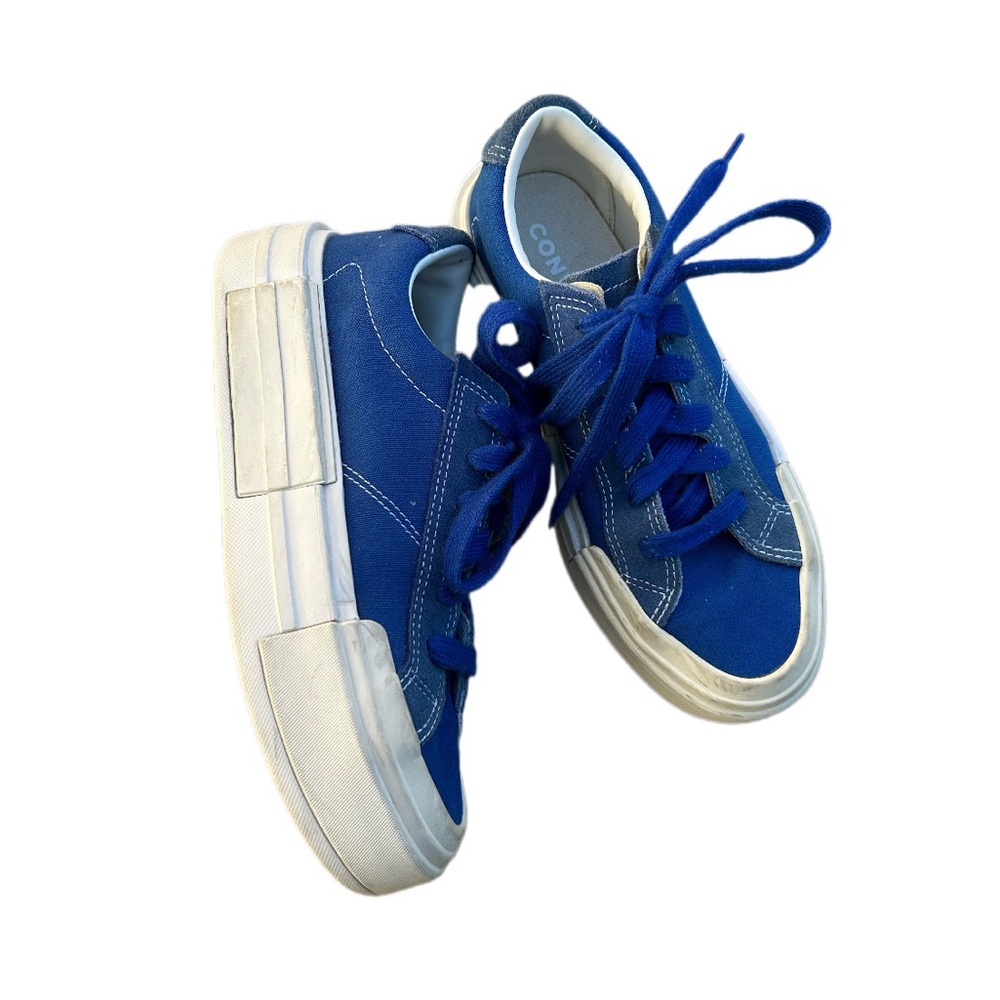 Converse Blue Platform Sneakers